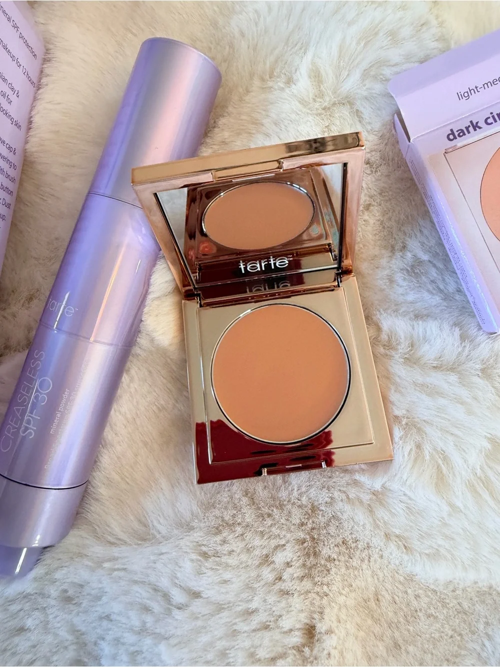 tarte Creaseless SPF 30 Concealer Stick & Dark Circle Defense - Peach NIB